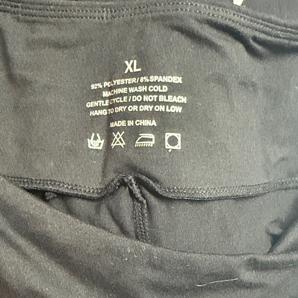 Black XL Leggings with rips- never worn. New without tags. - Picture 5 of 5